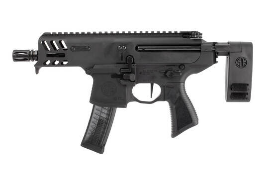 SIG Sauer MPX 9mm Copperhead with collapsible PDW brace.